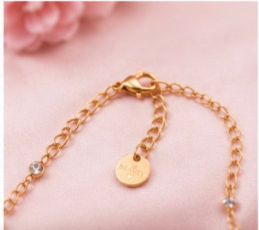 Pink Square Bracelet - Subtle Shine, Timeless You